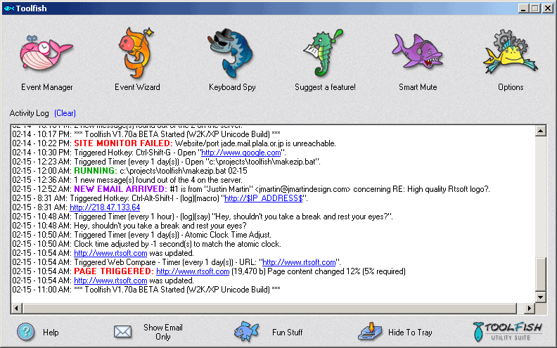Screenshot for Toolfish Utility Suite 2.05